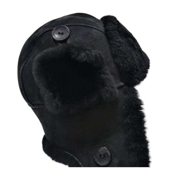 Zavelio Shearling Aviator Trapper Hat - Picture 4 of 11